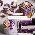 Ube latte ube isla alternative café matcha latte poudre ubé naturelle ube bio purple yam latte mauve boisson violette ube-latte-poudre poudre d’ube naturelle pour latte violet Ube Isla